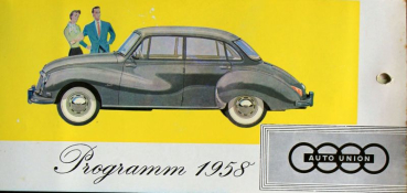 Auto-Union DKW Modelprogram 1958 Carbrochure (6897)